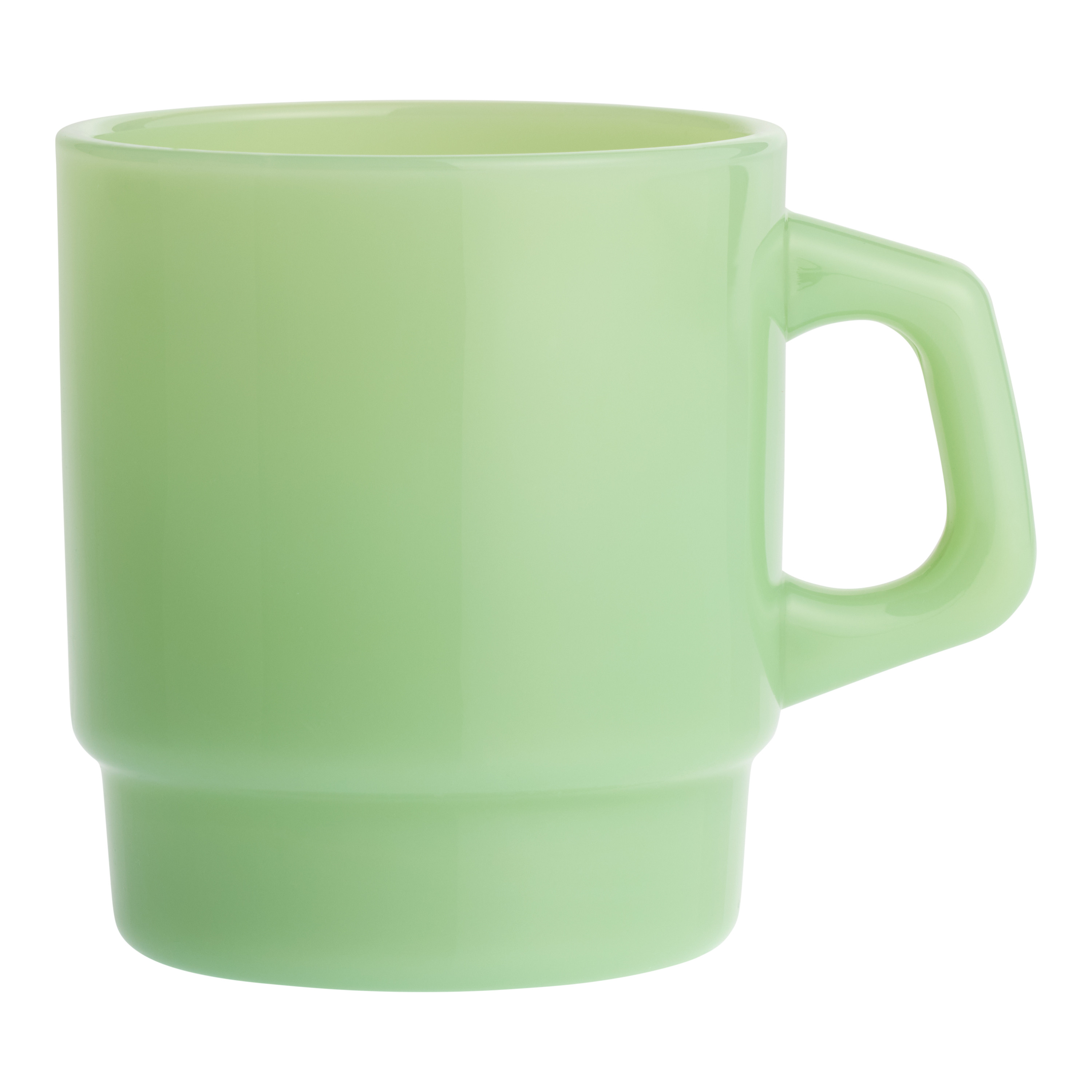 Milk Glass Retro Stackable Mug | World Market