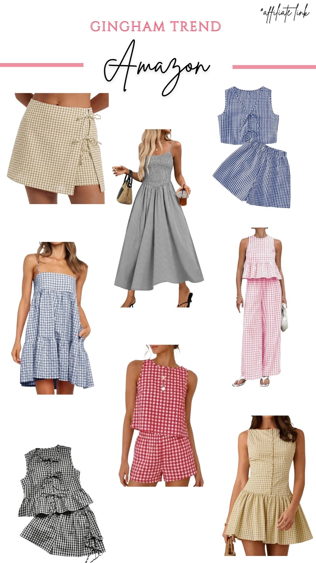 Amazon gingham finds, perfect for spring and summer! 

#LTKSeasonal #LTKootd #LTKmomlife