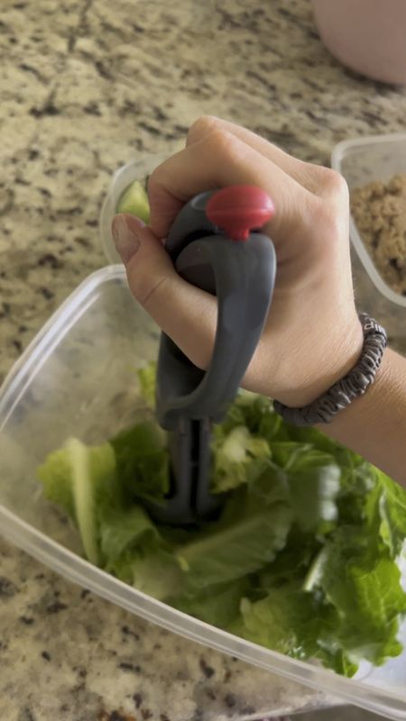 My new favorite kitchen gadget. Not sure how I went so long without a salad chopper but it’s a game changer. Mine is from Pampered Chef but I’m linking a few other options from Amazon! 🥗🥗🥗

#LTKVideo #LTKfindsunder50 #LTKhome