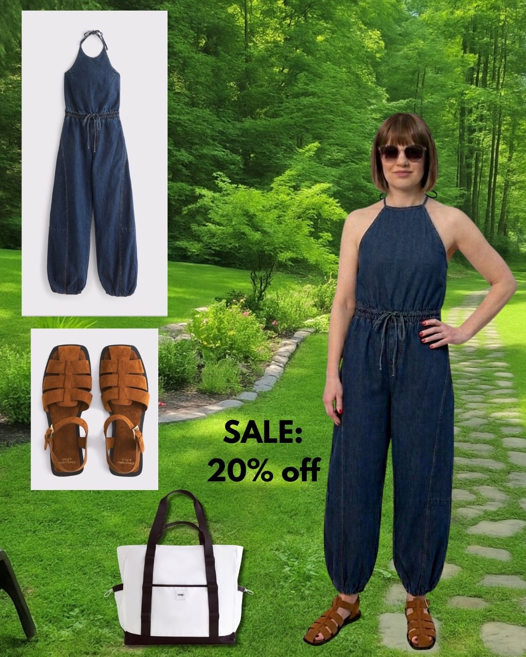 SALE at ABERCROMBIE ‼️ 20% off your favorite styles!!! Jumpsuit fits TTS - wearing Small

#LTKootd #LTKSaleAlert #LTKTravel