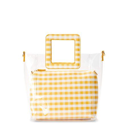 Time and Tru Rory 3-in-1 Clear Tote Handbag with Pouch | Walmart (US)