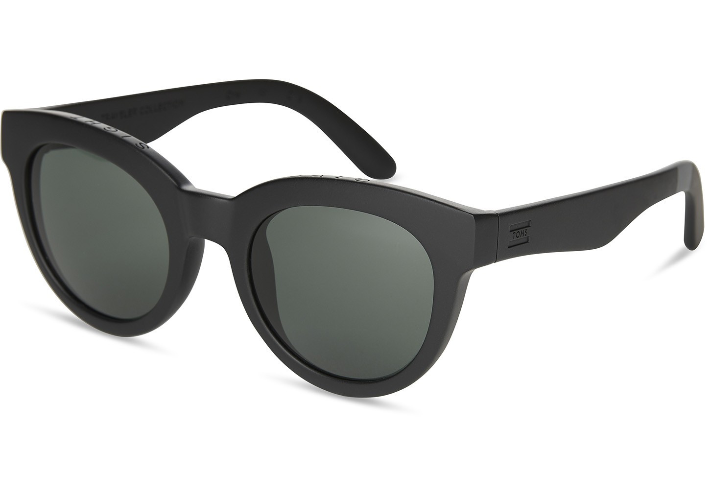 TRAVELER Florentin Matte Black | Green Grey Lens | TOMS (US)