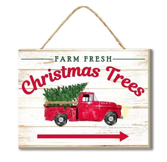 Mini Farm Fresh Christmas Tree Sign Rustic Wood Christmas | Etsy | Etsy (CAD)