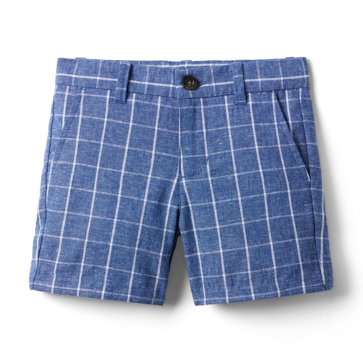 Tattersall Linen-Cotton Short | Janie and Jack