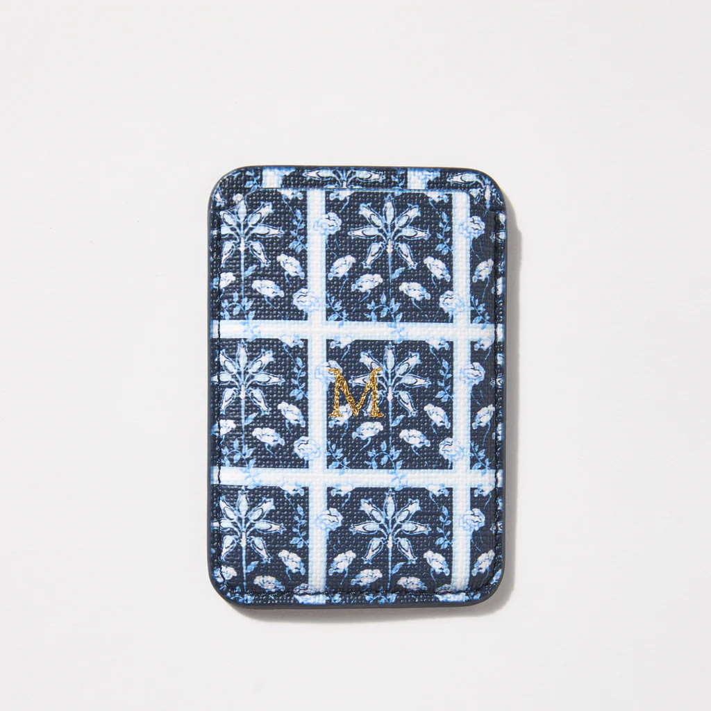 The Phone Card Case x Addison Bay - Navy Geo Floral | Neely & Chloe