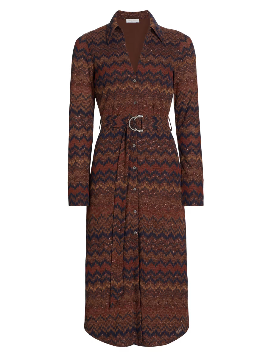 Lydia Chevron Midi-Dress | Saks Fifth Avenue