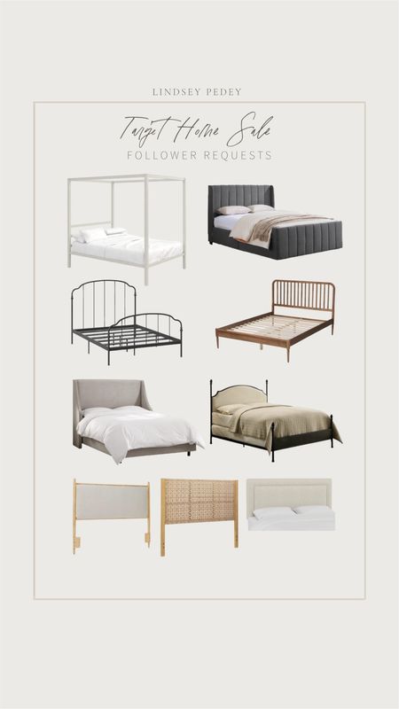 Beds on sale at target!! 

Canopy bed, upholstered bed, wingback bed, headboard, target sale, affordable finds, budget friendly, iron bed, 

#LTKFind #LTKsalealert #LTKhome