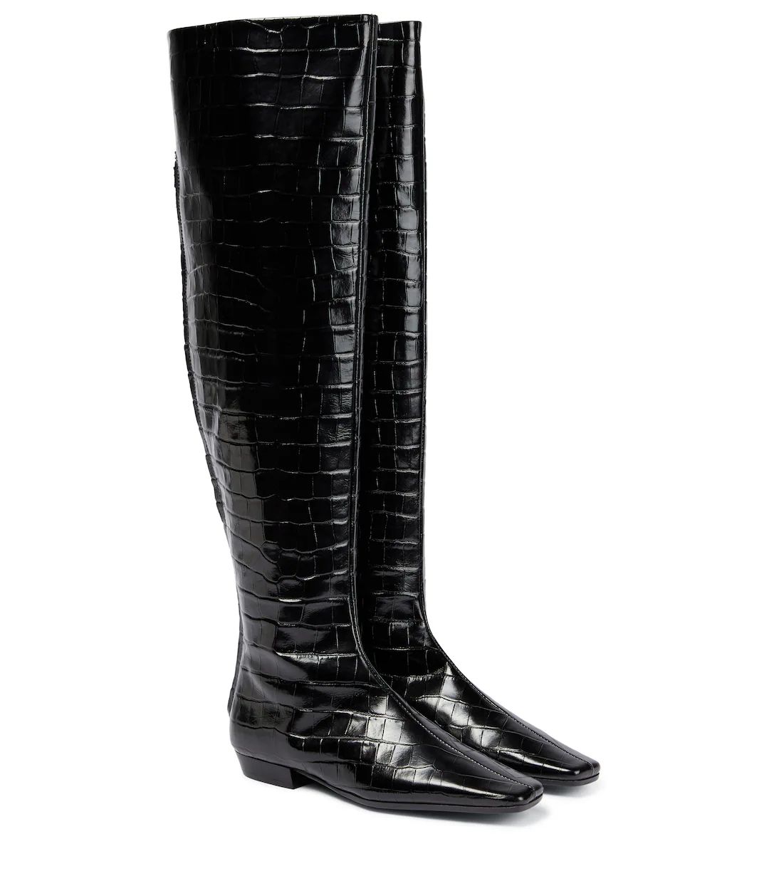 Leather over-the-knee boots | Mytheresa (UK)