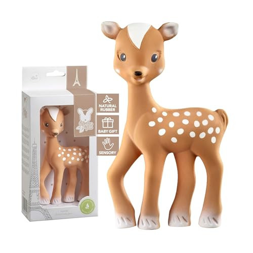 Sophie la girafe Fanfan The Fawn | Teether Friend to Sophie la girafe | Natural Rubber | Designed for Teething Babies | Awaken All 5 Senses | Easy to Clean | Amazon (US)