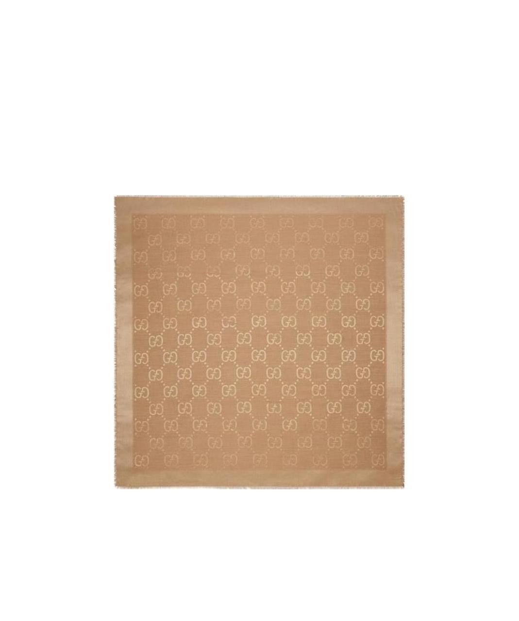 Gucci GG Jacquard Frayed-Edge Shawl | Senser US