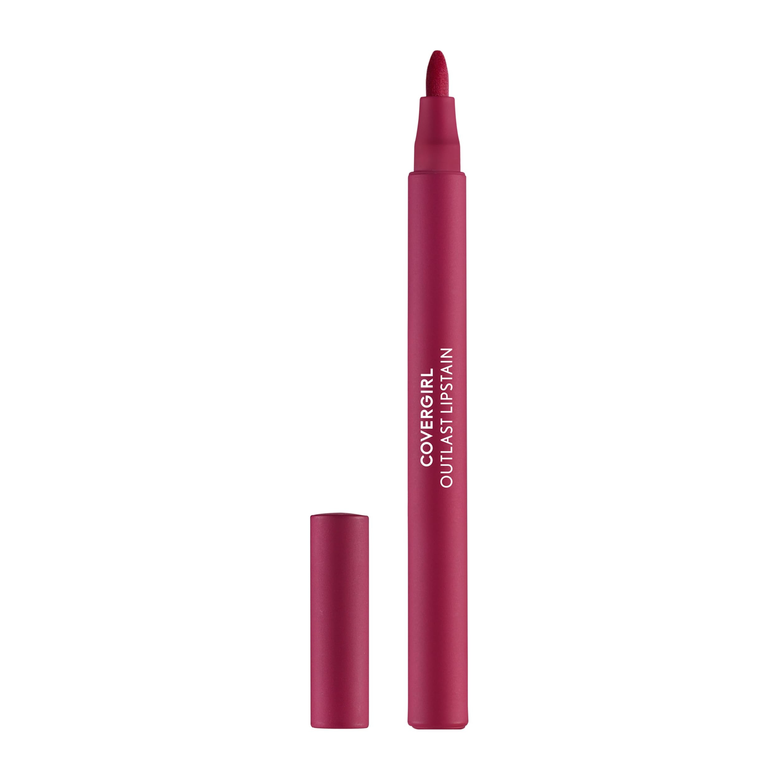 COVERGIRL Outlast, 05 All-Star, Lipstain, Smooth Application, Precise Pen-Like Tip, Transfer-Proof, Satin Stained Finish, Vegan Formula, 0.06oz | Amazon (US)