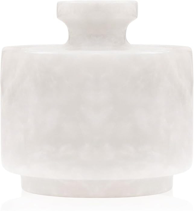 Marble Salt Cellar with Lid 3" White Salt Box, Stone Salt Container & Spice Jars, Stone Salt Hold... | Amazon (US)