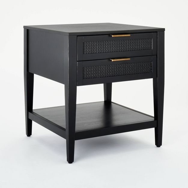 East Bluff Woven Accent Table Black - Threshold™ designed with Studio McGee | Target