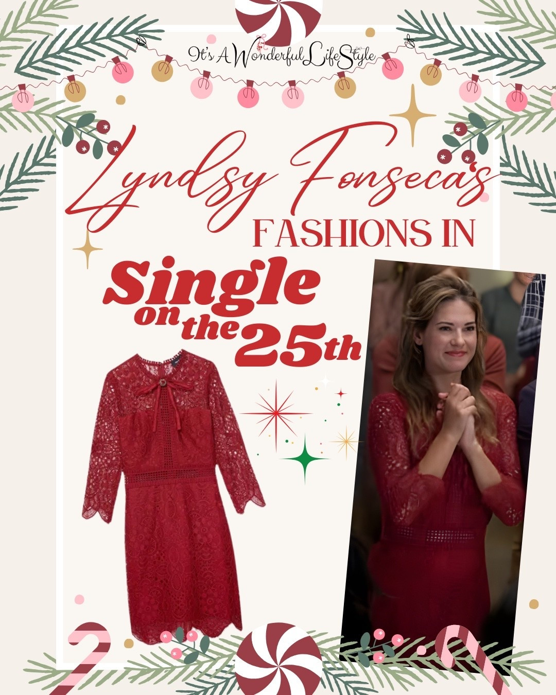 Get Lyndsy Fonseca’s Dress from “Single on the 25th"

Wrap up the season in timeless holiday charm.
Lyndsy’s dress brings grace, sparkle, and Christmas-eve glamour

#LTKSeasonal #LTKHoliday #LTKdayinmylife