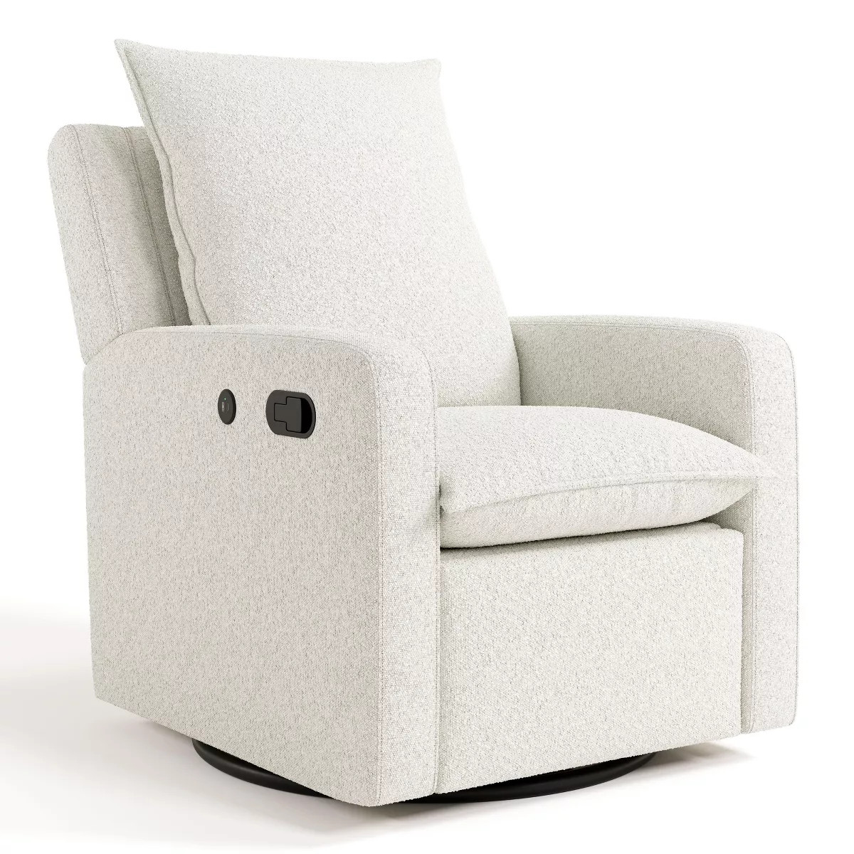 Storkcraft Timeless Recliner Glider With USB Charging Ivory Boucle | Target
