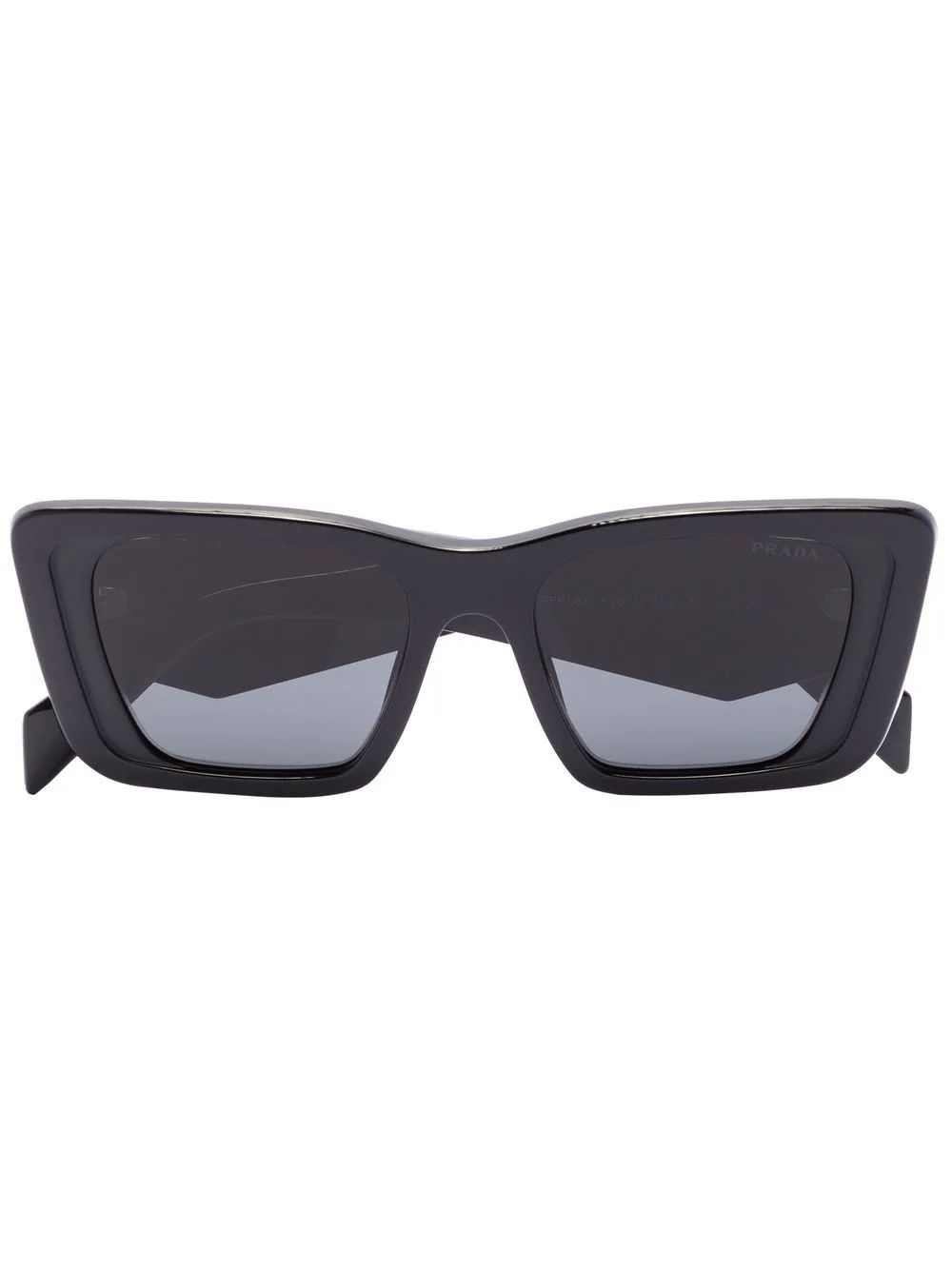 Prada Eyewear Oversized rectangular-frame Sunglasses - Farfetch | Farfetch Global