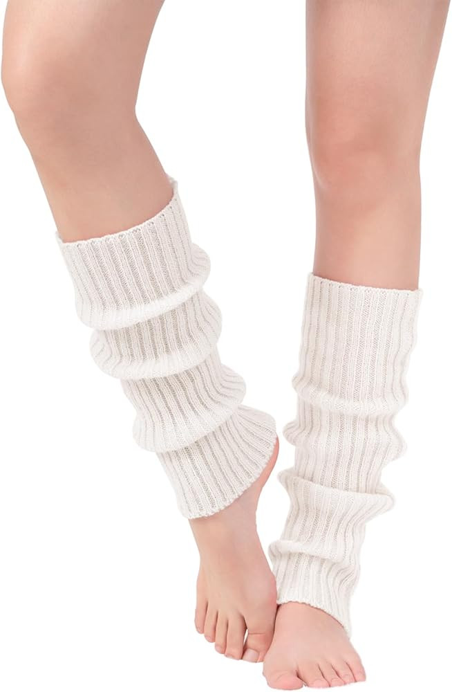 Leg Warmers for Women Knitted Stirrup Leg Warmers for women Winter Extra Soft long leg warmers fo... | Amazon (US)