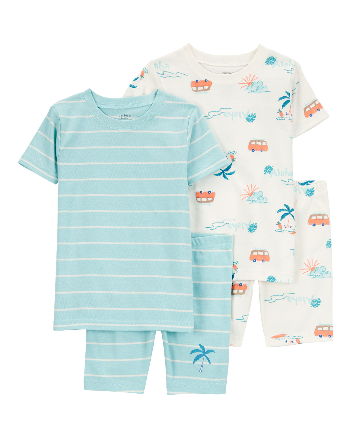 Baby Palm Tree Print Snug Fit 4-Piece Pajamas - Carter's | Carter's | Carter's Inc