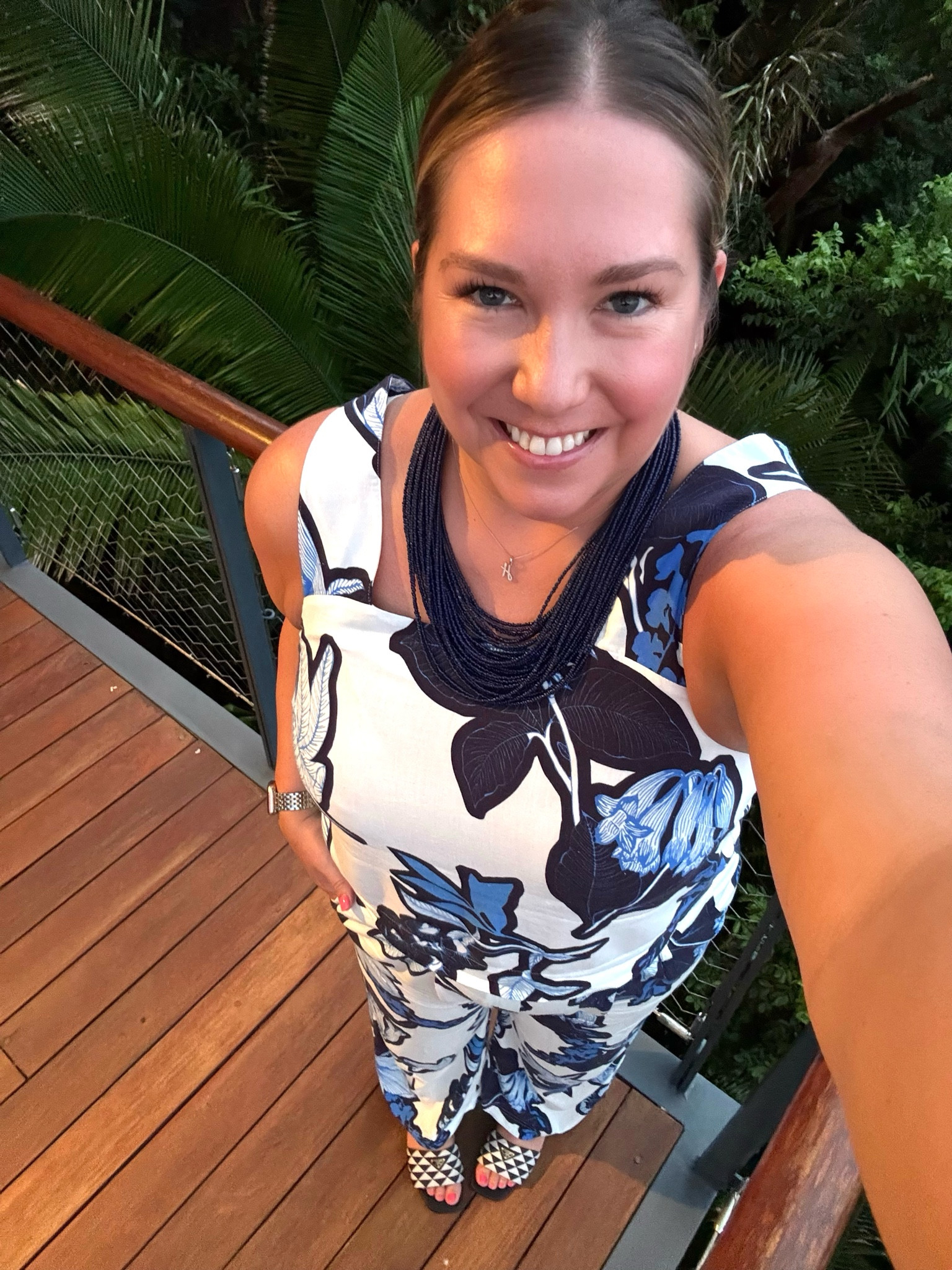 Last dinner outfit in Mexico. I love the fun print of this linen set. It’s just so pretty and fun. I paired it with navy accessories and kept it comfortable for a warm evening. It was a great relaxing few days in Mexico and nice to dress for vacation again  

#LTKStyleTip #LTKTravel #LTKSaleAlert