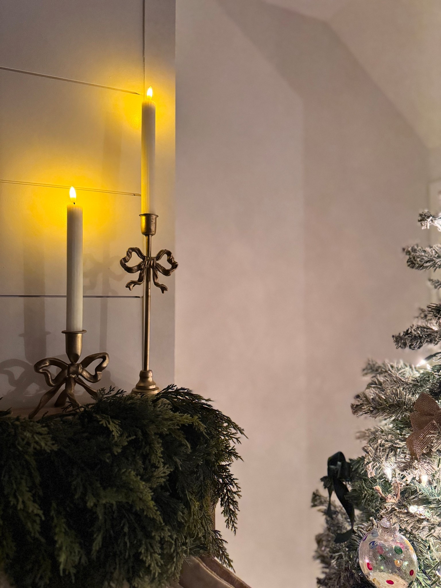 It’s a bow Christmas this year 🎀
Battery operated candle sticks + bow candle sticks are both from hobby lobby but I tagged a couple other places  

#LTKHome #LTKSeasonal #LTKHoliday