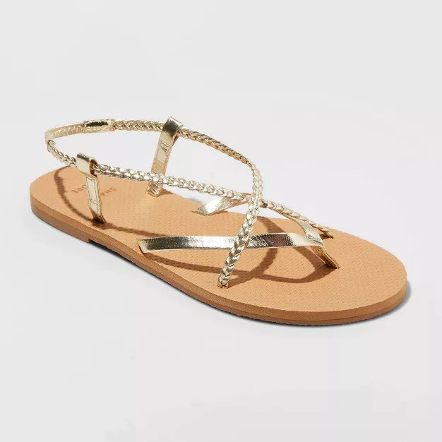 Women's Cami Braided Thong Sandals - Shade & Shore™ | Target