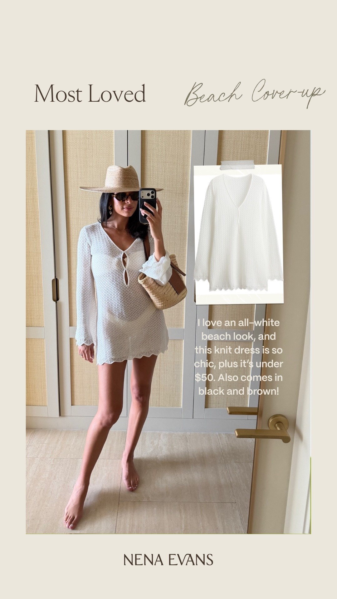 Your most loved in April 🤍 love this all white outfit for a super chic and comfortable beach outfit! I’ve had this swimsuit, hat, bag, and sunglasses for years at d they are worth every penny! Wearing size S swimsuit and size S cream cover up dress 

summer outfit, swimwear, beach outfit, pool outfit, boat outfit, mom outfit, postpartum outfit, vacation outfit 

#LTKTravel #LTKSwim #LTKSeasonal