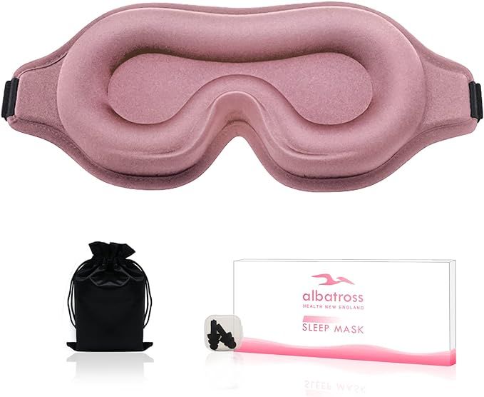 Sleep Mask for Side Sleeper, Upgraded 3D Contoured Cup Eye mask Blindfold for Man Women, Block Ou... | Amazon (US)