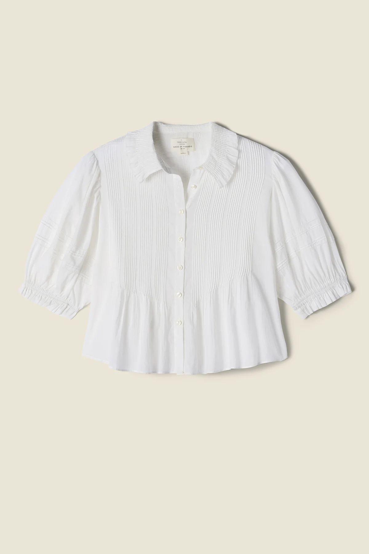 Jess Blouse White Voile | TROVATA