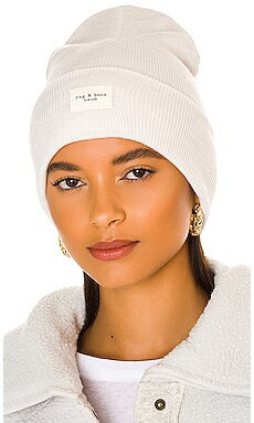 Rag & Bone Addison Beanie in Ivory from Revolve.com | Revolve Clothing (Global)