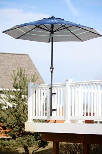 Patio Umbrella Holder | Outdoor Umbrella Base and Mount | Attaches to Railing Maximizing Patio Sp... | Amazon (US)
