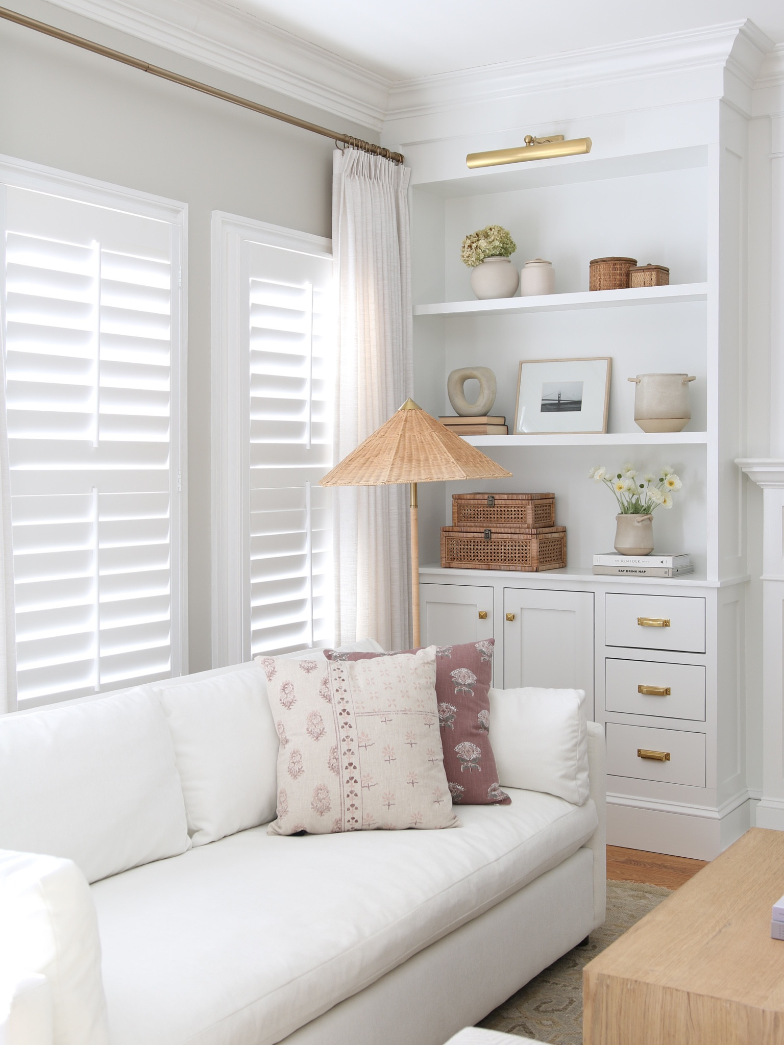 I updated this corner and shelves with a mix of Target Studio McGee and McGee and Co decor. The floor lamp is Target. I have three Studio McGee lamps which are included in the links

#LTKFind #LTKhome #LTKsalealert