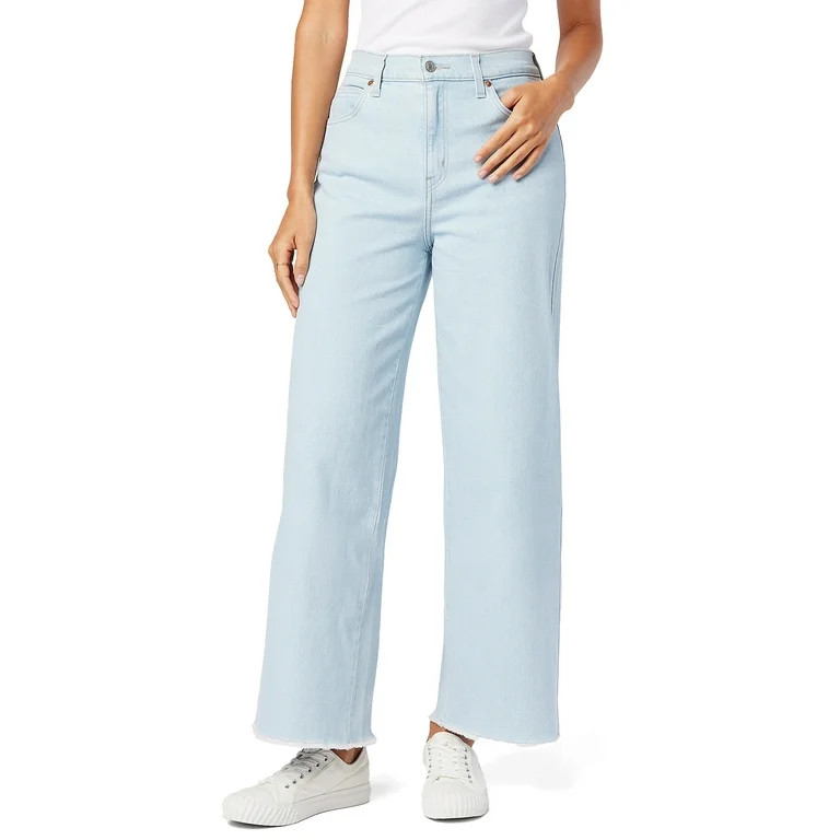 Signature by Levi Strauss & Co. Women's Heritage High-Rise Wide Leg Jeans | Walmart (US)