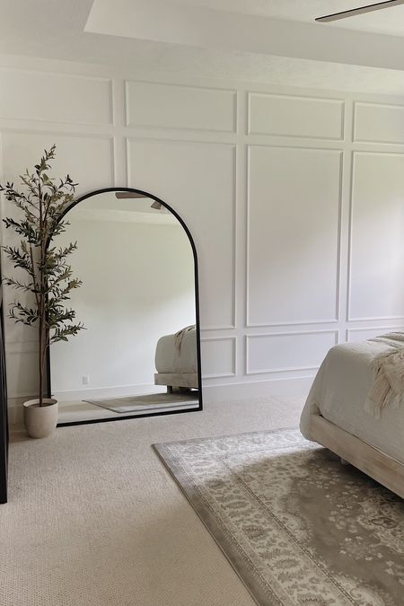 neutral bedroom design 🤍 arch floor mirror | faux olive tree | minimalist bedroom design | neutral home decor

#LTKhome #LTKstyletip #LTKfamily