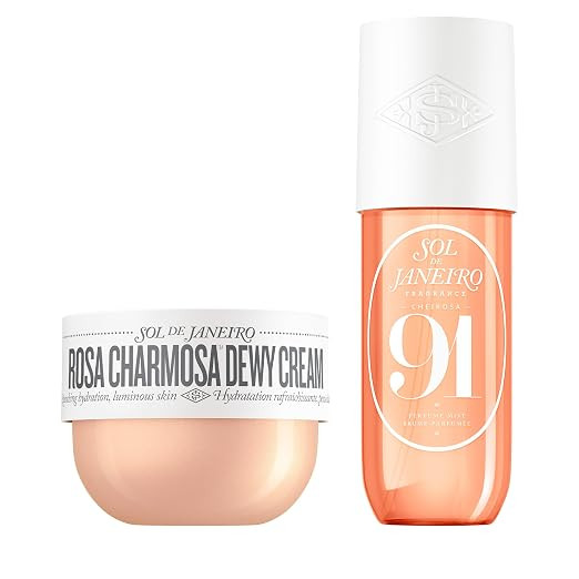 Sol de Janeiro Rosa Charmosa Dewy Body Cream & Cheirosa 91 Hair and Body Fragrance Mist Duo 8.1 f... | Amazon (US)