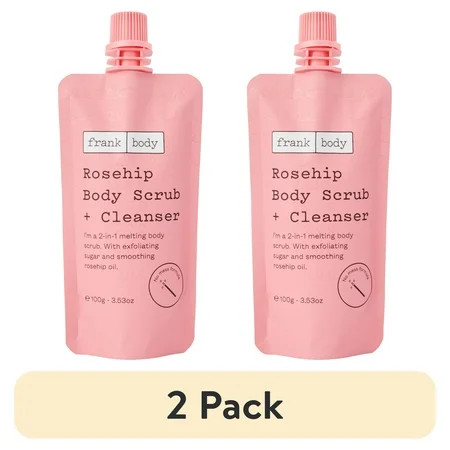 (2 pack) Frank Body - Rosehip Body Scrub & Cleanser 100g | Walmart (US)