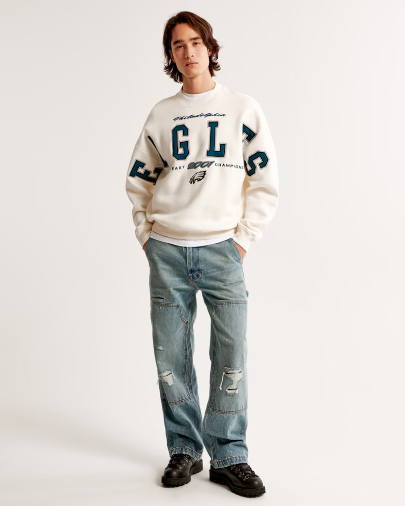 Philadelphia Eagles Graphic Crew Sweatshirt | Abercrombie & Fitch (US)