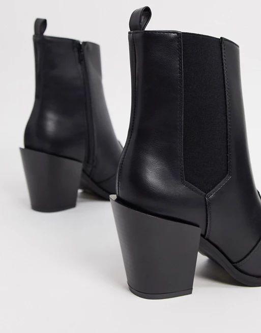 Truffle Collection western boots in black | ASOS (Global)