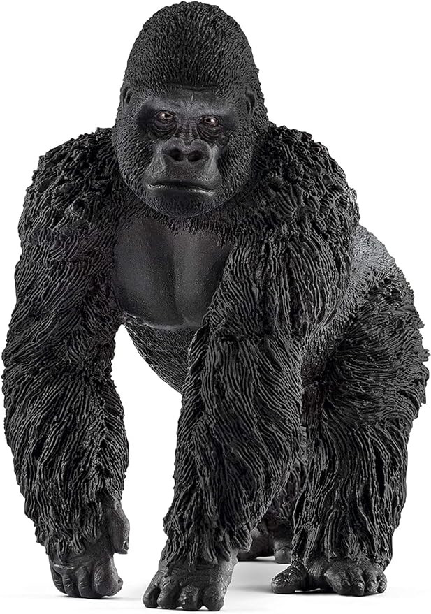 Schleich Wild Life Realistic Male Gorilla Animal Figurine - Authentic Detailed Wild Male Gorilla ... | Amazon (US)