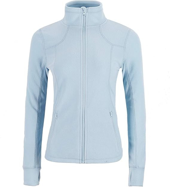 Dolcevida Women's Lightweight Soft Fleece Athletic Running Track Jackets Slim Fit Workout Jacket ... | Amazon (US)