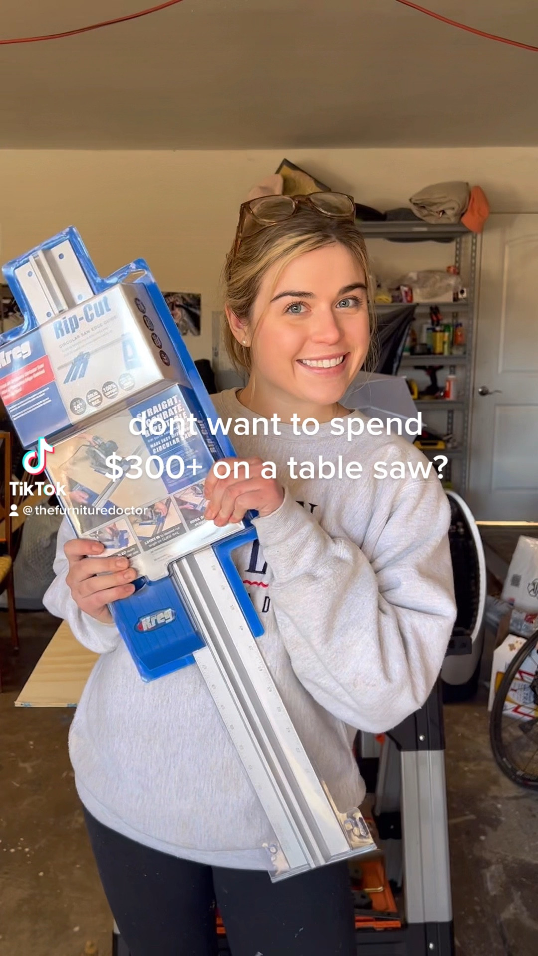 DIY HACK!! Why spend $300 on a table saw when you can buy a Kreg rip cut and turn your circle saw into one for $45-$60! I can’t believe I didn’t get one of these sooner. DIY WOOD SLAT ACCENT WALL COMING SOON! 

#LTKunder50 #LTKhome #LTKunder100