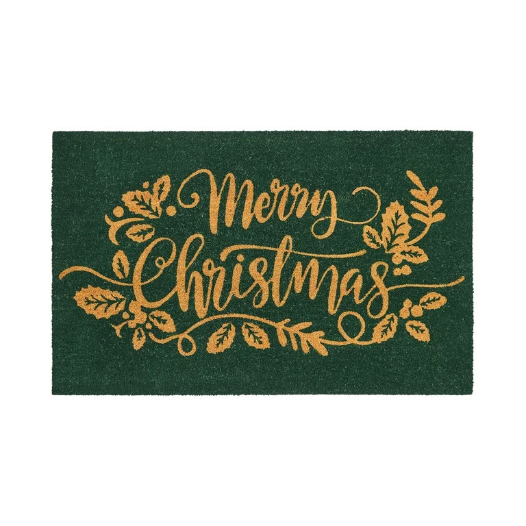 My Texas House Green Merry Christmas Outdoor Coir Mat, 30"x48" - Walmart.com | Walmart (US)