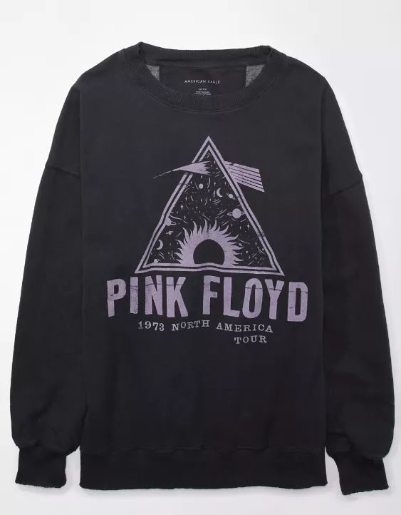 AE Oversized Pink Floyd Graphic Sweatshirt | American Eagle Outfitters (US & CA)