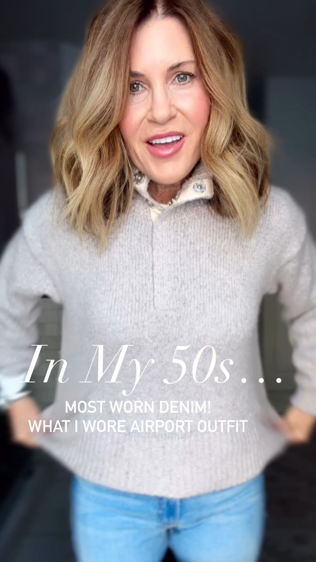 Wearing a medium in sweater (I’ve had several years but it’s still available!). Love that! Layered over my favorite basic tee (size 6) and favorite denim Mother the hustler size 27. Faux fur coat is a size small 

#LTKTravel #LTKOver40 #LTKdayinmylife