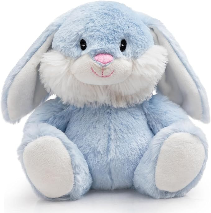 HollyHOME Stuffed Animal Rabbit Easter Bunny Plush Toys Blue Bunny Soft Cute Easter Gift for Kids... | Amazon (US)