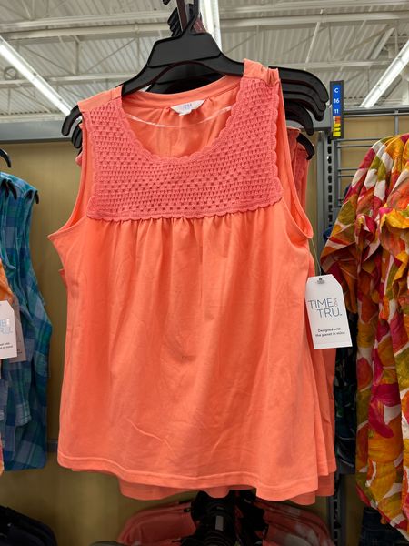 New spring summer top at Walmart, sleeveless cotton top with crochet yoke $11.98

#LTKstyletip #LTKfindsunder100 #LTKfindsunder50