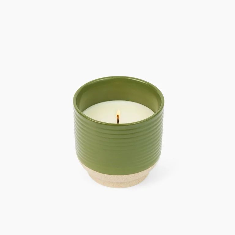 Better Homes & Gardens Sea Moss & Sage 16oz Scented 2-Wick Stoneware Candle | Walmart (US)
