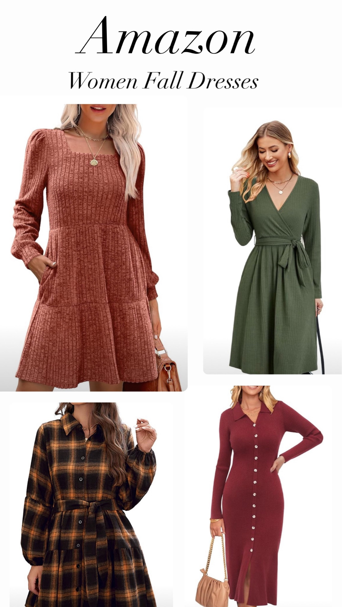Amazon fall dresses for woman 
They have the best selections of fall dresses 👗🙋🏽‍♀️

Check out Amazon for more 

#LTKFallSale #LTKSaleAlert #LTKFindsUnder100