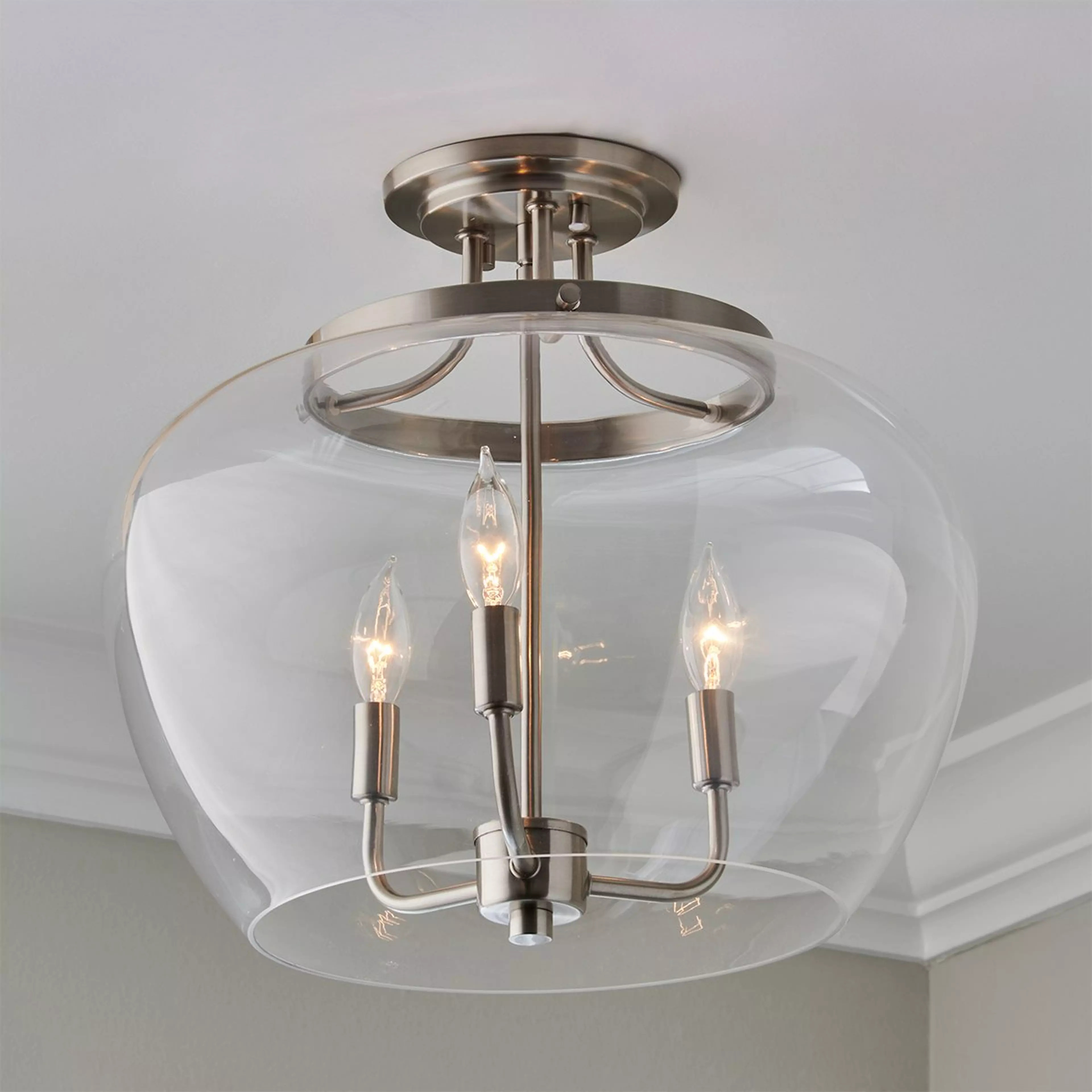 Dovenby Semi-Flush Ceiling Light - Large | Shades of Light