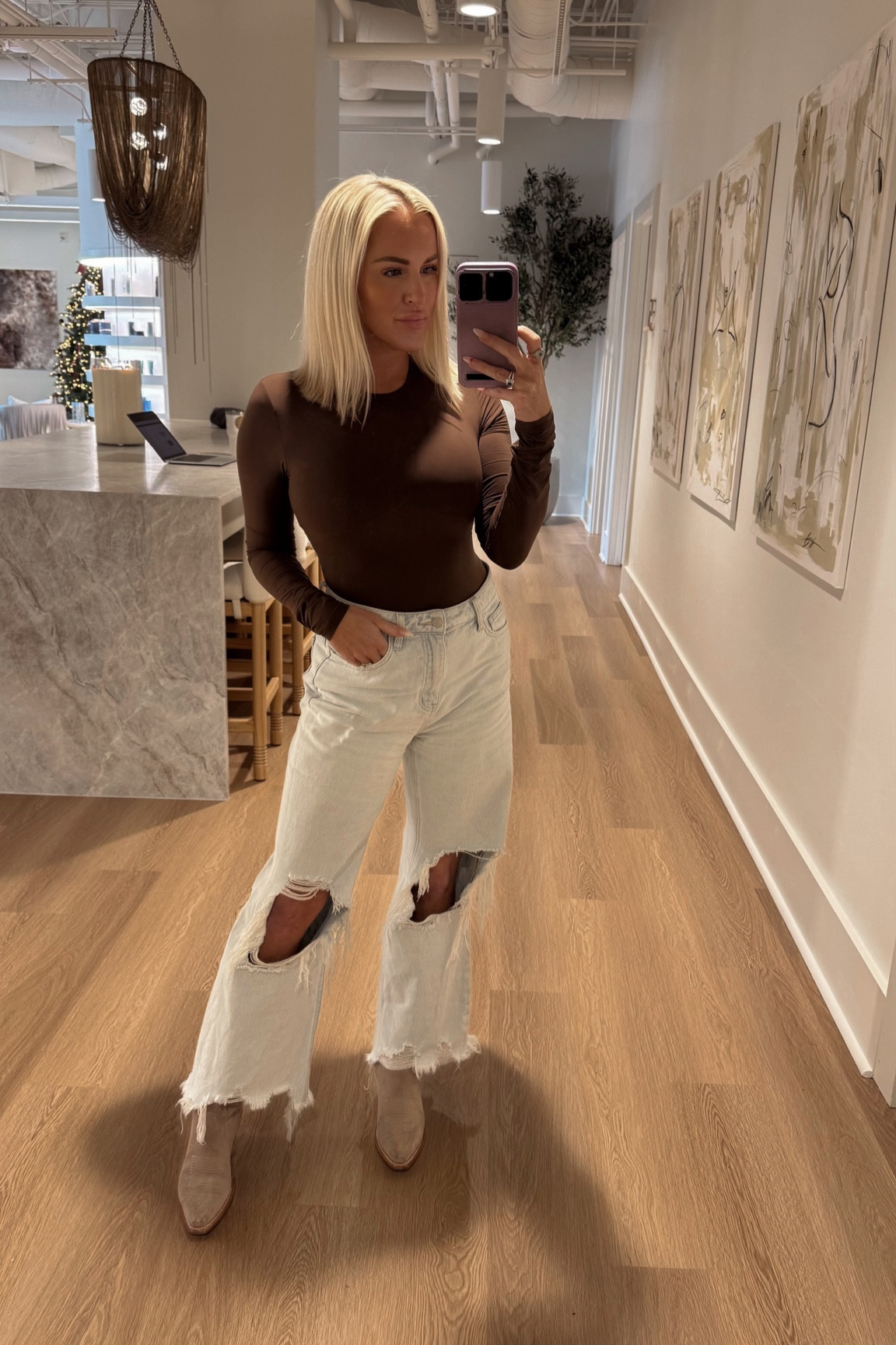 Elevating my office style with this cozy Skims bodysuit—Perfect for a busy day at the MedSpa!#LTKHoliday 

#LTKStyleTip #LTKWorkwear