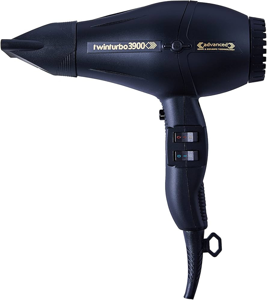 Turbo Power Twin Turbo 3900 Advanced Hair Dryer - Black | Amazon (US)